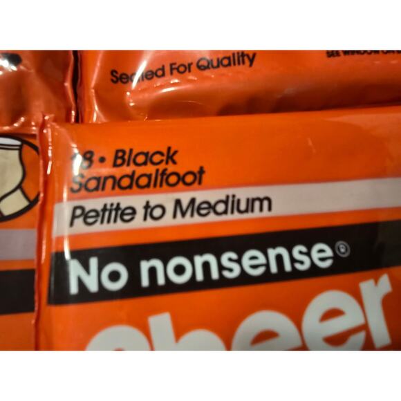 4 NOS No‎ Nonsense Sheer to Waist Sz Petite/Medium 3Nude 1Black Sandlefoot - Picture 3 of 6